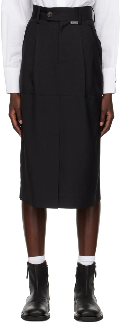 Oct31 Black Pencil Midi Skirt