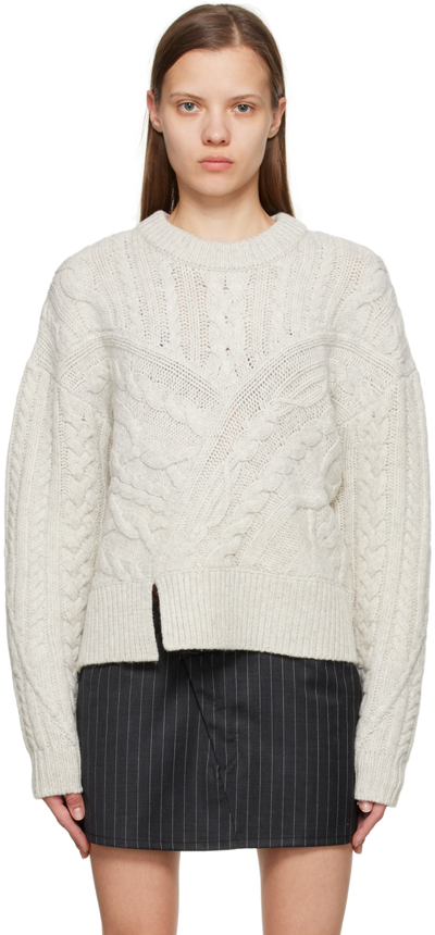 The Garment Canada Knit Wool Sweater In White