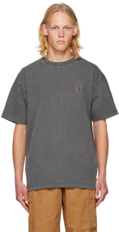 Carhartt Gray Vista T-shirt In 0wggd Vulcan Garment