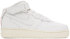 NIKE WHITE AIR FORCE 1 '07 MID SNEAKERS