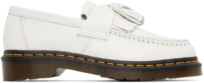 Dr. Martens' White Adrian Loafers In White Smooth