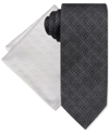 STEVE HARVEY MEN'S MEDALLION TIE & POCKET SQUARE SET