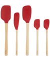 TOVOLO 5-PC. FLEX-CORE WOOD-HANDLE KITCHEN SPATULA SET