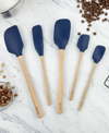 TOVOLO 5-PC. FLEX-CORE WOOD-HANDLE KITCHEN SPATULA SET