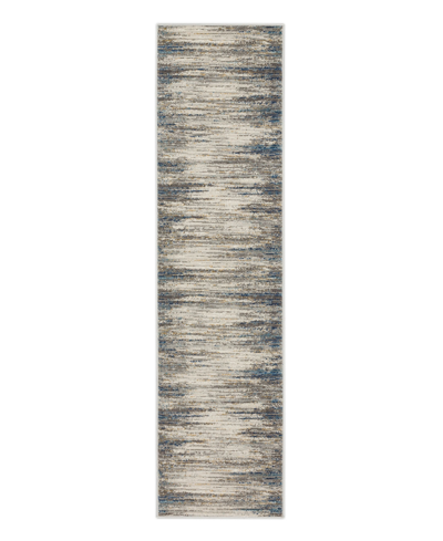 Mohawk Cleo Bell Place 2' X 10' Runner Area Rug In Silver