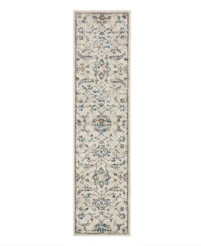 Mohawk Cleo Holloway 2' X 10' Runner Area Rug In Blue