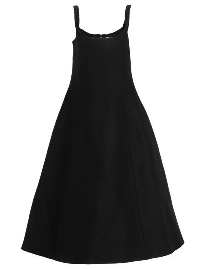 Khaite Uma Dress In Black
