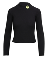 Barrow Logo Cropped Top Striped Bands In Black