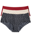 Calvin Klein Invisibles Hipster 3-pack In Black Star,nude,red