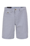 Polo Ralph Lauren Stripe-print Shorts In Light Blue