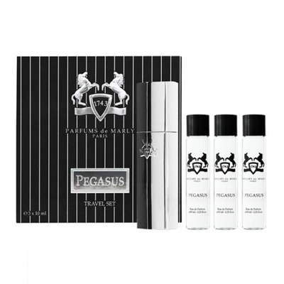 Parfums De Marly Pegasus 4 Pcs Set For Men: Case + 3 X 0.33 oz Eau De Parfum In N,a
