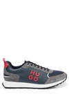 Hugo Boss Sock Trainers With Repreve Uppers In Green