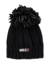 MONNALISA MONNALISA  KNITTED HAT WITH FRINGES AND STUDS