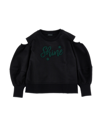 MONNALISA MONNALISA  "SHINE" ZIP-UP SWEATSHIRT