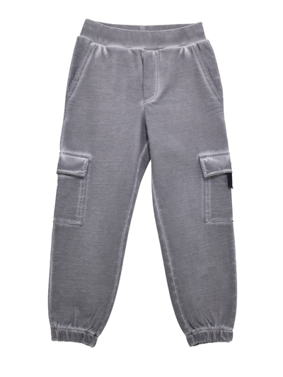 Monnalisa Vintage Fleece Joggers In Cold-dyed Grey