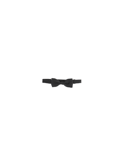 Monnalisa Satin Bow Tie In Black