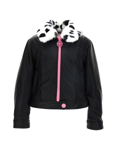 Chiara Ferragni Coated Fabric Jacket In Black