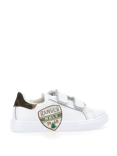 Monnalisa Kids'   Bicast Ranger Sneakers In Cream