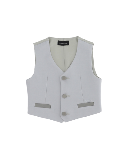 Monnalisa Kids'   Smoking Waistcoat In Grey