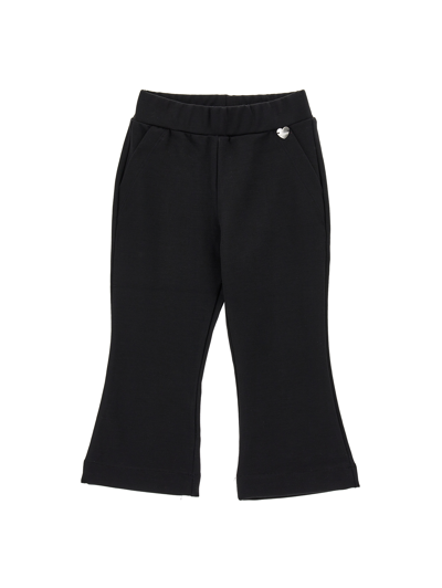 Monnalisa Jersey Trousers In Black