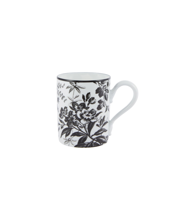 Gucci Herbarium Porcelain Mug In Black