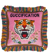 Gucci Tiger Embroidered Velvet Cushion