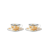 GUCCI HERBARIUM SET OF 2 TEACUPS AND SAUCERS