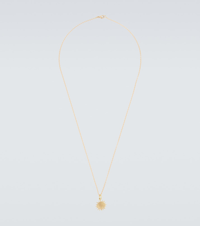 Elhanati Sun Small 18kt Gold Necklace In 18kt Solid Yellow Gold