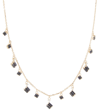 SUZANNE KALAN CASCADE 18KT GOLD NECKLACE WITH SAPPHIRES AND DIAMONDS