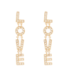 OSCAR DE LA RENTA LOVE EMBELLISHED EARRINGS