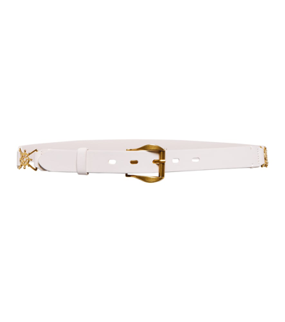 Zimmermann Nautical Leather Belt In Milk