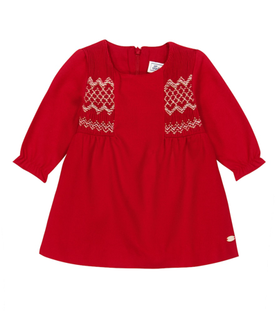 Tartine Et Chocolat Baby Embroidered Dress In Rouge