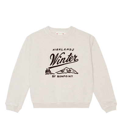 Bonpoint Kids' Tayla Printed Cotton Sweatshirt In Neutrals