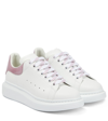 Alexander Mcqueen Oversized Sole Sneakers In White/antic Pink