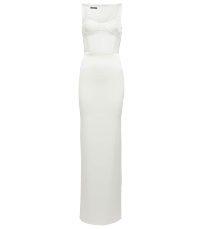 Alex Perry Clove Bustier Gown In White