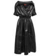 ALTUZARRA LYDIA LEATHER MIDI DRESS