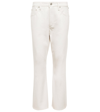 CITIZENS OF HUMANITY ISOLA LEATHER-BLEND CROPPED BOOTCUT trousers