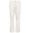 Citizens Of Humanity Isola Mid-rise Cropped Bootcut Pants In Frosting
