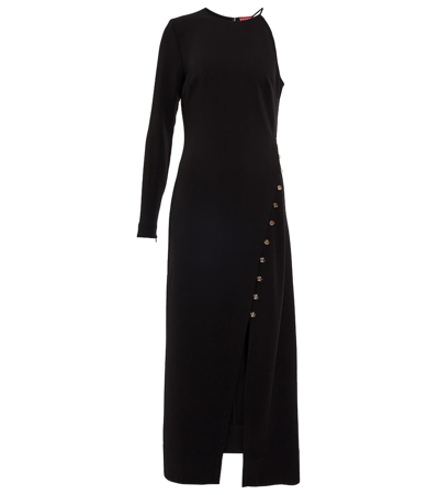 Staud Zhuri One-sleeve Dress In Black