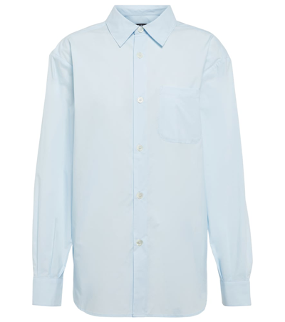 Apc Blue 'boyfriend Avec Logo' Shirt