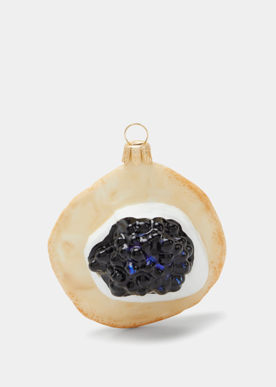 Bergdorf Goodman Caviar Blini Christmas Ornament