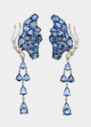 STÉFÈRE WHITE GOLD BLUE SAPPHIRE AND WHITE DIAMOND EARRINGS FROM THE BUTTERFLY COLLECTION