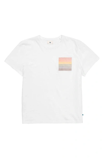Jason Scott Pride Square Pima Cotton T-shirt In White / Rainbow