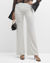 Kobi Halperin Julia Mid-rise Flare Pants In Ivory