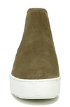 Vince Warren Water Resistant Genuine Shearling Lined Sneaker Boot In Dk Wheat