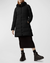Canada Goose Aurora Parka Coat In Black