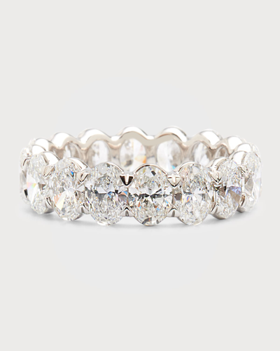 Neiman Marcus Lab Grown Diamonds Lab Grown Diamond 18k White Gold Oval Eternity Ring