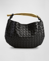 Bottega Veneta Sardine Intrecciato Napa Top-handle Bag In 1019 Black-m Bras