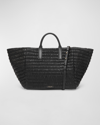 Demellier Lisbon Padded Leather Tote Bag In Off White Matelas