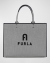 FURLA OPPORTUNITY LARGE CANVAS TOTE BAG